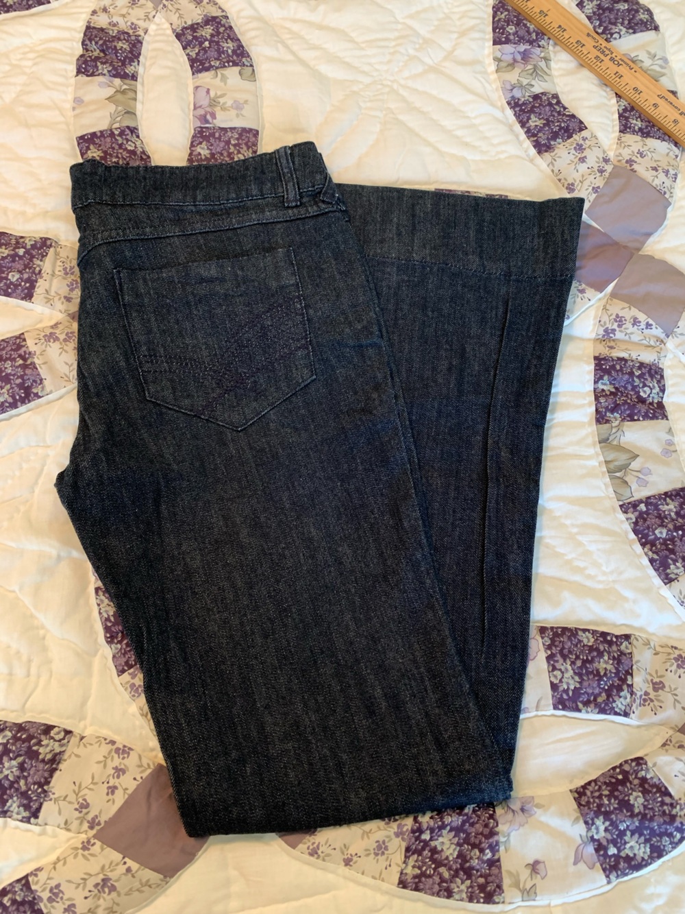 Women’s/Junior’s Blue Asphalt Dark Flare Leg Jeans